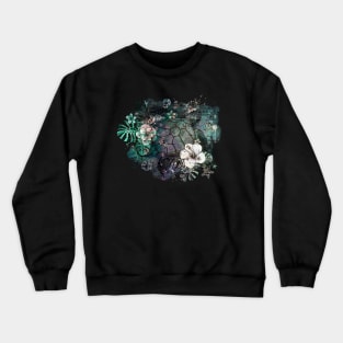 Sea Turtle Floral 3 Crewneck Sweatshirt